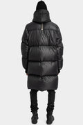 Hooded down parkas