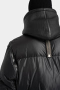 Hooded down parkas