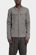 Double sleeve crinkled field shirt, Grey