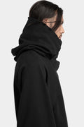 Cross neck hooded raglan sweatshirt