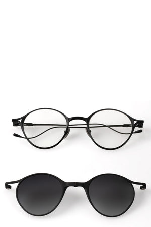 Rigards | RG1038TI Clip sunglasses - Black titanium / gray gradient