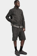 Standing collar zip up jacket