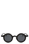 RG1062 - Horn sunglasses, black/white / dark grey lens