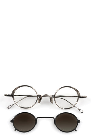 Rigards x Ziggy Chen | RG1008ZC Clip sunglasses -  Titanium / black / bronze gradient