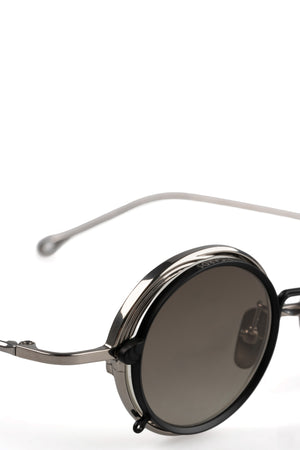 Rigards x Ziggy Chen | RG1008ZC Clip sunglasses -  Titanium / black / bronze gradient