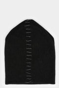 Cashmere / silk beanie, Black / Antra