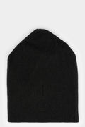 Cashmere / silk beanie, Black / Antra