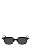 RG1065 - Horn sunglasses, black/white / dark grey lens