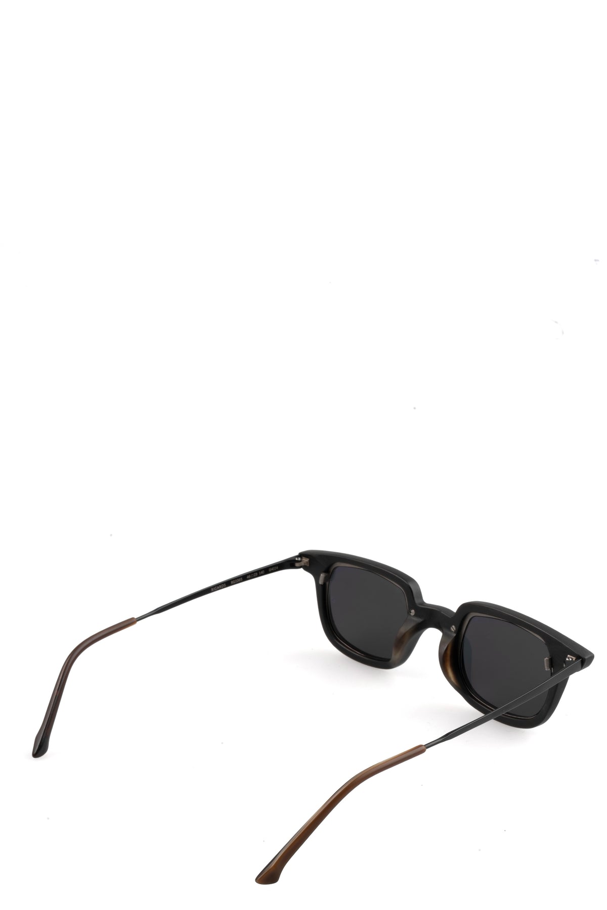 Rigards | RG1065 - Horn sunglasses, black/white / dark grey lens
