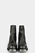 Double heel metal clad toe back zip boots | NB06V