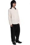 Marc Point | SS26 - Raw cotton shirt, Cream GS80 1031