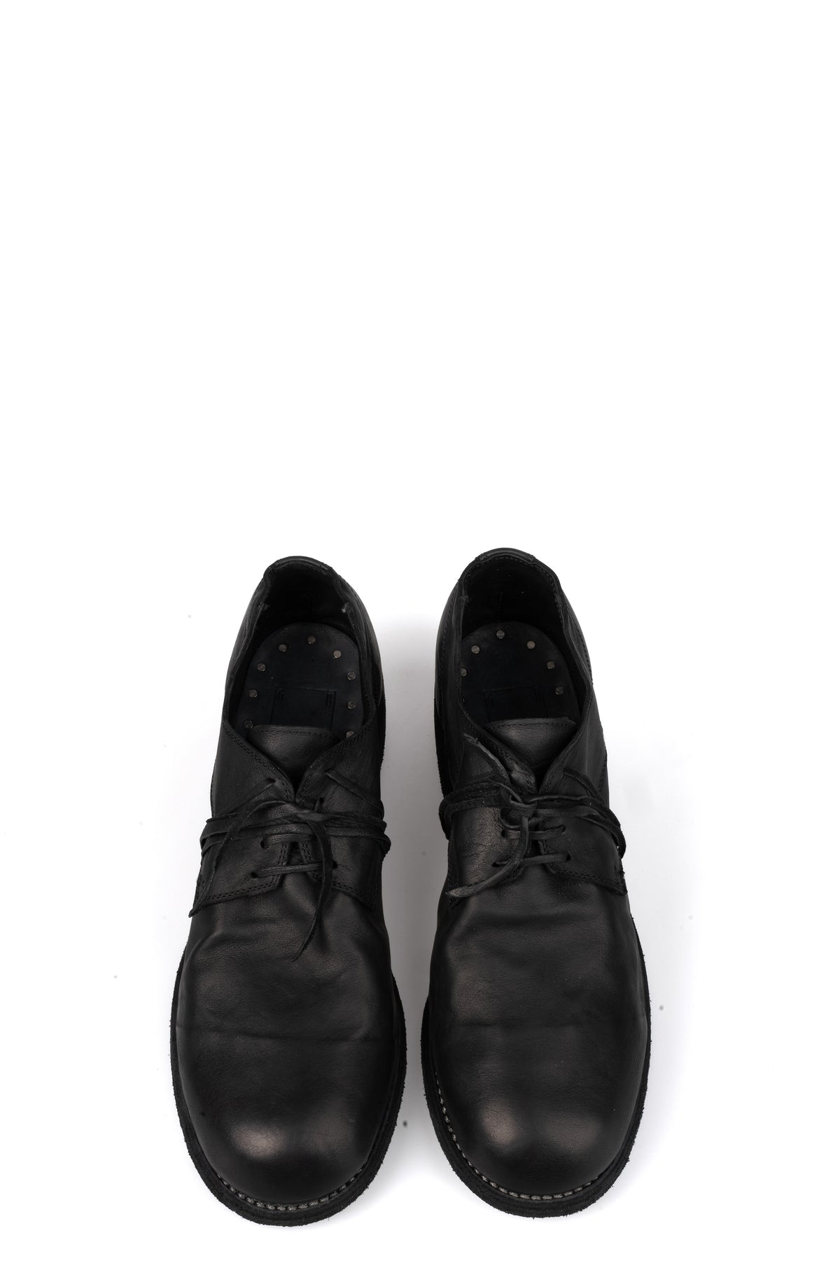 GUIDI | 792X - Laced derbies / Black stitching