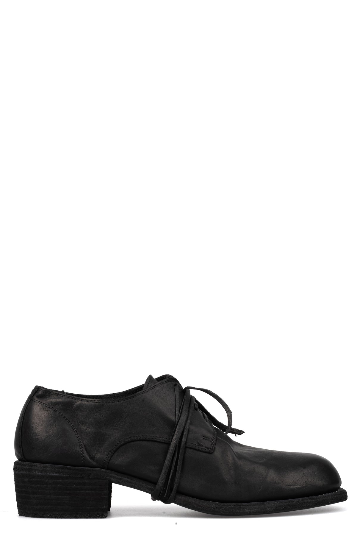 GUIDI | 792X - Laced derbies / Black stitching