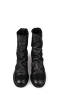 Back zip leather boots | 788X