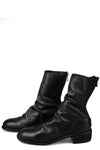 Back zip leather boots | 788X
