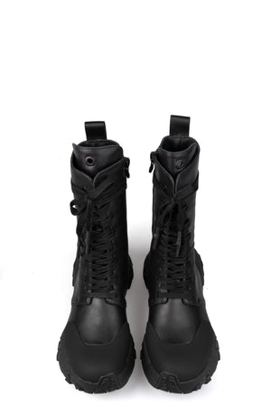 GALL | SS26 - High top laced vegan leather boots, 35B
