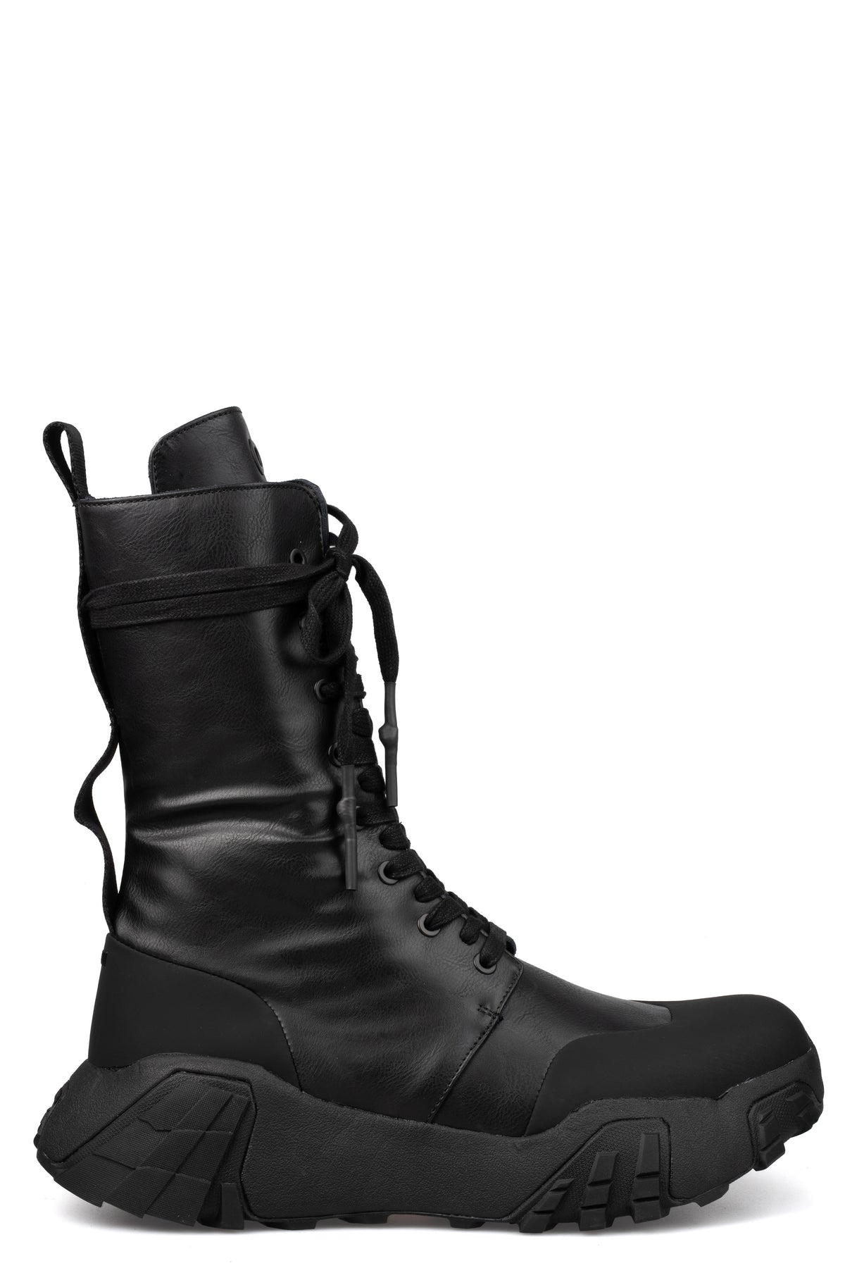 GALL | SS26 - High top laced vegan leather boots, 35B