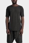 Reversible seamless knit T-Shirt, Plomb grey
