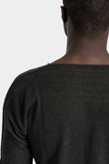 Isaac Sellam - SS25 "TRICOT" Reversible seamless knit T-Shirt, Plomb