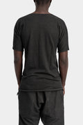 Isaac Sellam - SS25 "TRICOT" Reversible seamless knit T-Shirt, Plomb