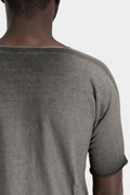 Isaac Sellam - SS25 "TRICOT" Reversible seamless knit T-Shirt, Plomb