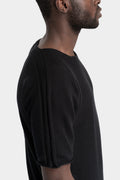 Isaac Sellam - SS25 "TRICOT" Reversible seamless knit T-Shirt, Black