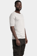 Never Enough | SS25 - Dropped shoulder linen t-shirt, Grey MTH032