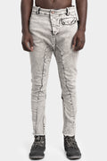 External seams jeans, Dirt white
