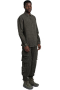 Never Enough | SS26 - Woven Linen Shirt, Green MSL009