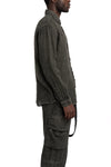 Never Enough | SS26 - Woven Linen Shirt, Green MSL009