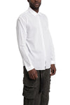 Never Enough | SS26 - Woven Cotton Shirt, White MSL009