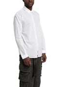 Never Enough | SS26 - Woven Cotton Shirt, White MSL009