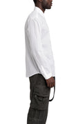 Never Enough | SS26 - Woven Cotton Shirt, White MSL009