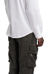 Never Enough | SS26 - Woven Cotton Shirt, White MSL009