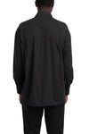 Never Enough | SS26 - Woven Cotton Shirt, Black MSL019