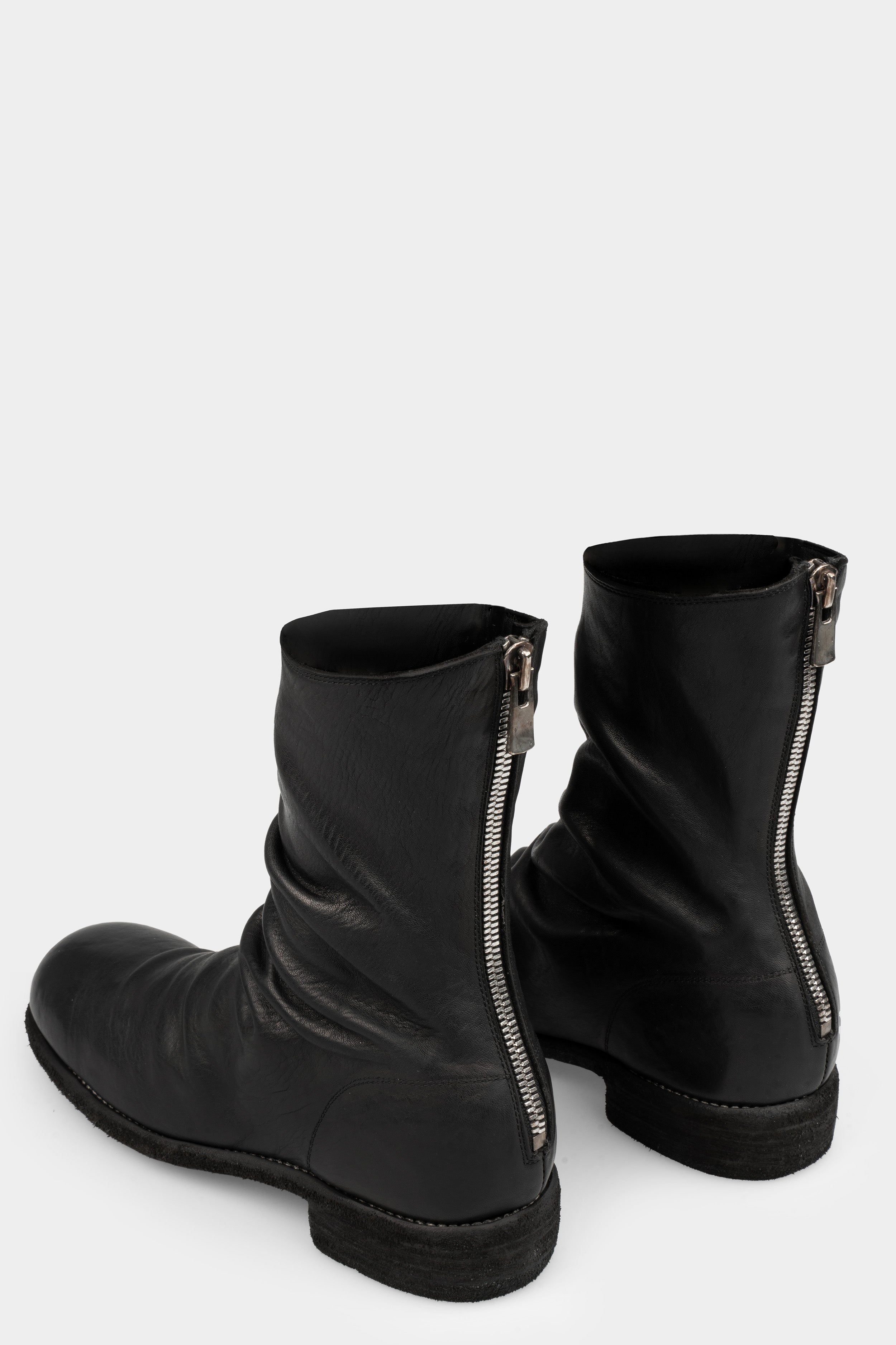 e*l様 GUIDI Guidi 788V - Back zip high top boots, Black / Horse Full Grain