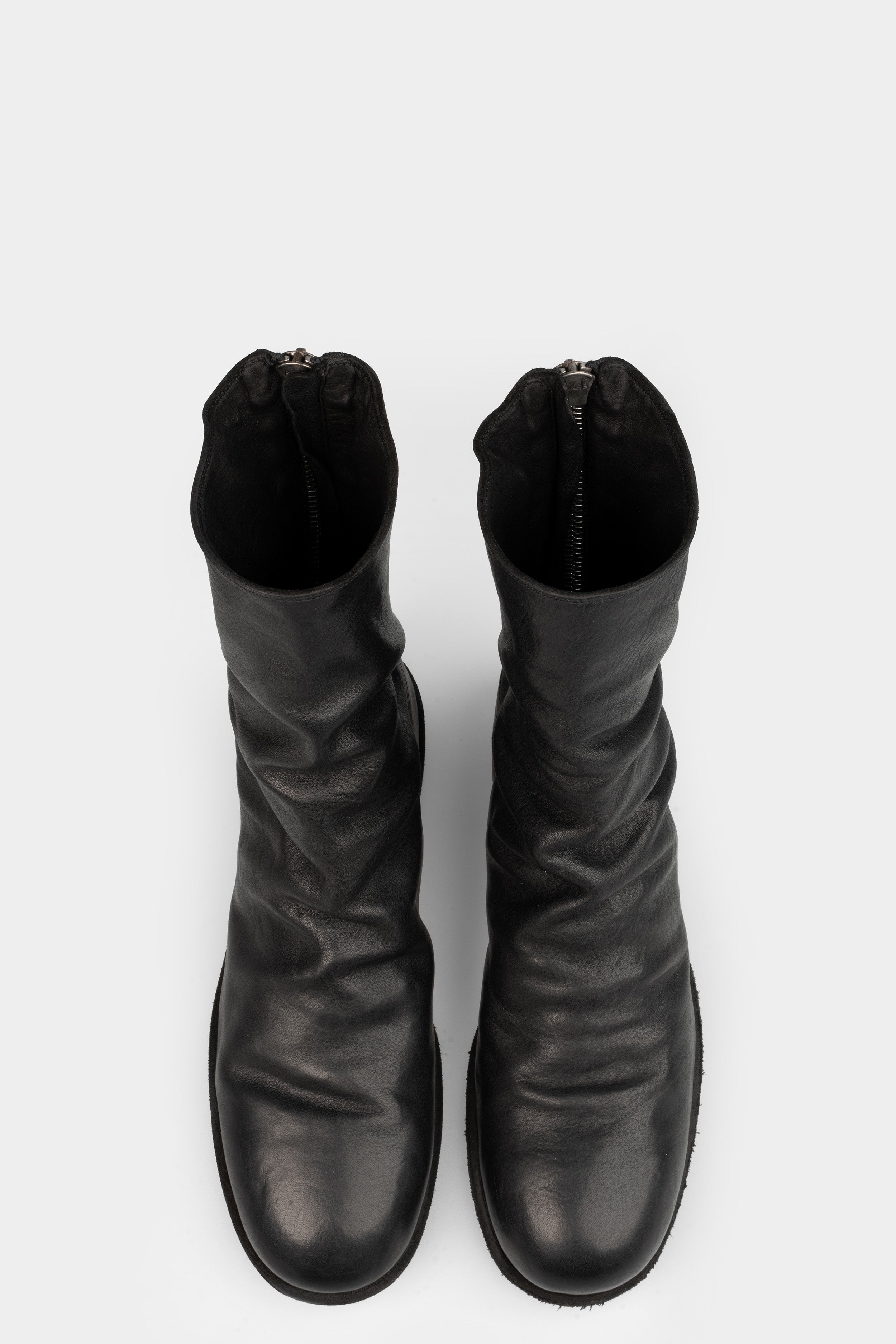 靴 Guidi 988X BACK ZIP MID Guidi 988X - Back zip leather boots, Black / Full Grain