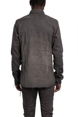 MD75 | SS26 - Linen shirt, Antra resin MD13283L