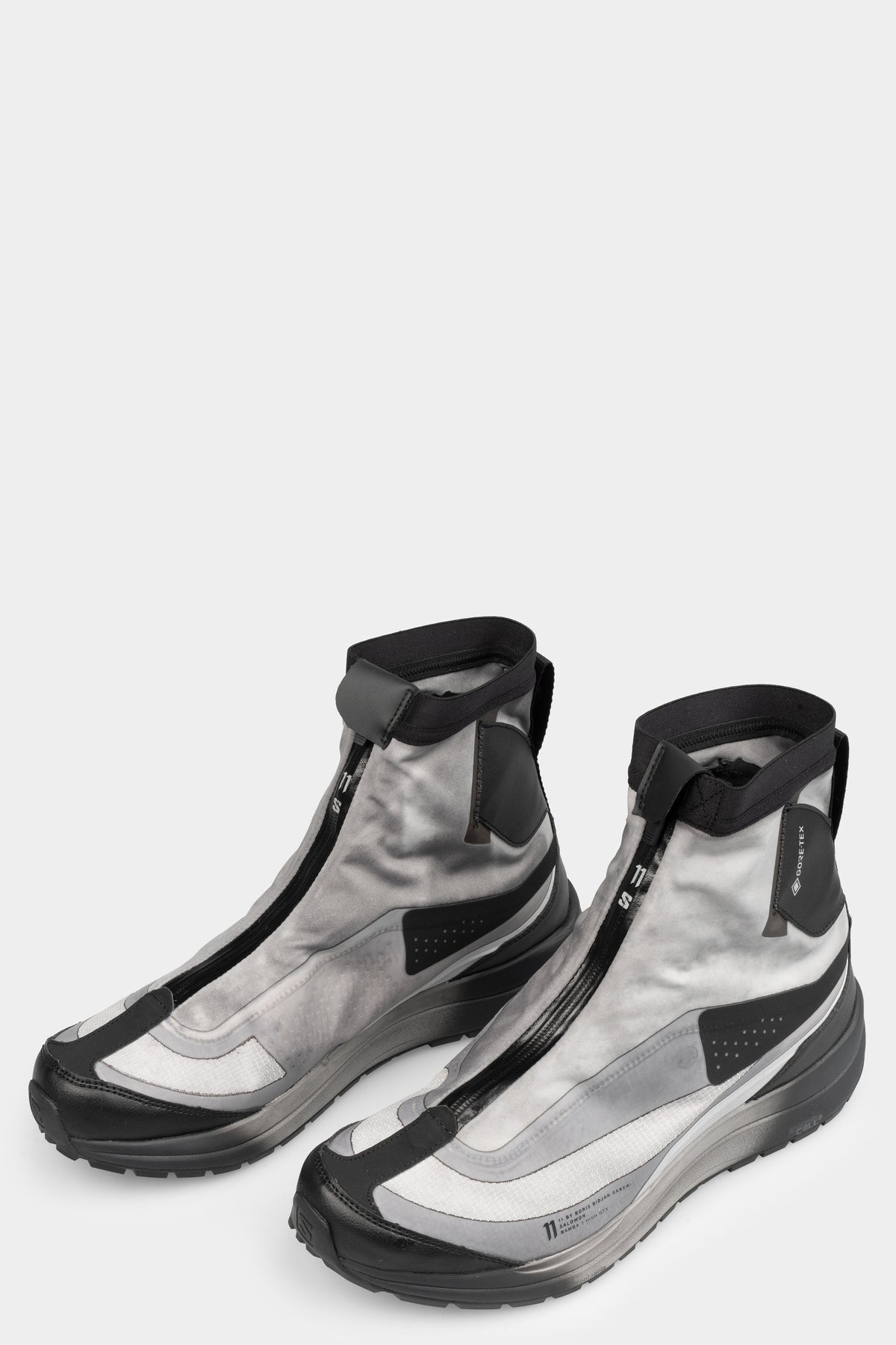 11BBS x Salmon | BAMBA2 - Object dyed high top sneakers, GTX / Grey