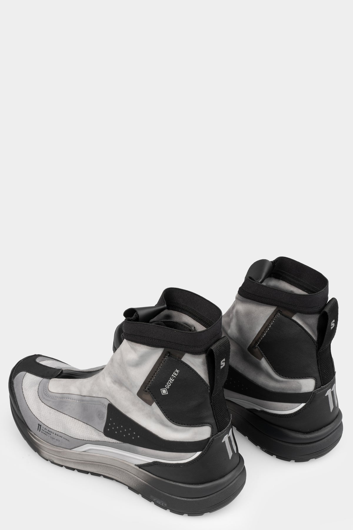 11BBS x Salmon | BAMBA2 - Object dyed high top sneakers, GTX / Grey