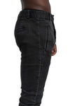 MD75 | SS26 - Woven Stretch Cotton Pants, Black Wash MD13277S