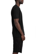 MD75 | SS26 - Lightweight Cotton Scar Stitch T-Shirt, Black MD13253