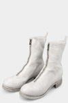 Front zip high top boots | PL2WZ, Light Grey (Double sole)