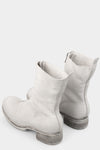 Front zip high top boots | PL2WZ, Light Grey (Double sole)
