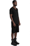 MD75 | SS26 - Embroidered cotton t-shirt, Black resin MD13252