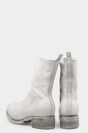 Front zip high top boots | PL2WZ, Light Grey (Double sole)