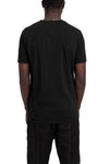 MD75 | SS26 - Embroidered cotton t-shirt, Black resin MD13252