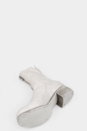 Front zip high top boots | PL2WZ, Light Grey (Double sole)