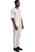 MD75 | SS26 - Lightweight knit T-Shirt, White Ash MD13207