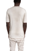 MD75 | SS26 - Lightweight knit T-Shirt, White Ash MD13207